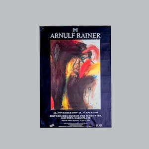 オリジナル展覧会ポスター – アルヌルフ・ライナー ウィーン美術館美術展、1990年のヴィンテージポスター、ウィーン美術館