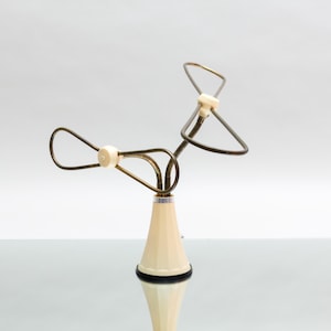 Vintage TV Antenna &quot;SELEKTA&quot; – sculptural 50s radio antenna, midcentury decor object, rockabilly style