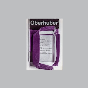 Cartel original de la exposición OBERHUBER – Exposición de arte del Museo de Viena