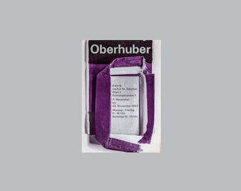 Tentoonstellingsposter OBERHUBER – Collectible Art Print Vintage stijl wanddecoratie museum Wenen