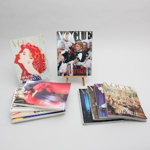 Vintage Vogue Magazines French Edition – 80s 90s December Issues, Sold Separately, Fashion Collectibles