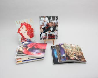 Vintage Vogue Magazines French Edition – 80s 90s December Issues, Sold Separately, Fashion Collectibles