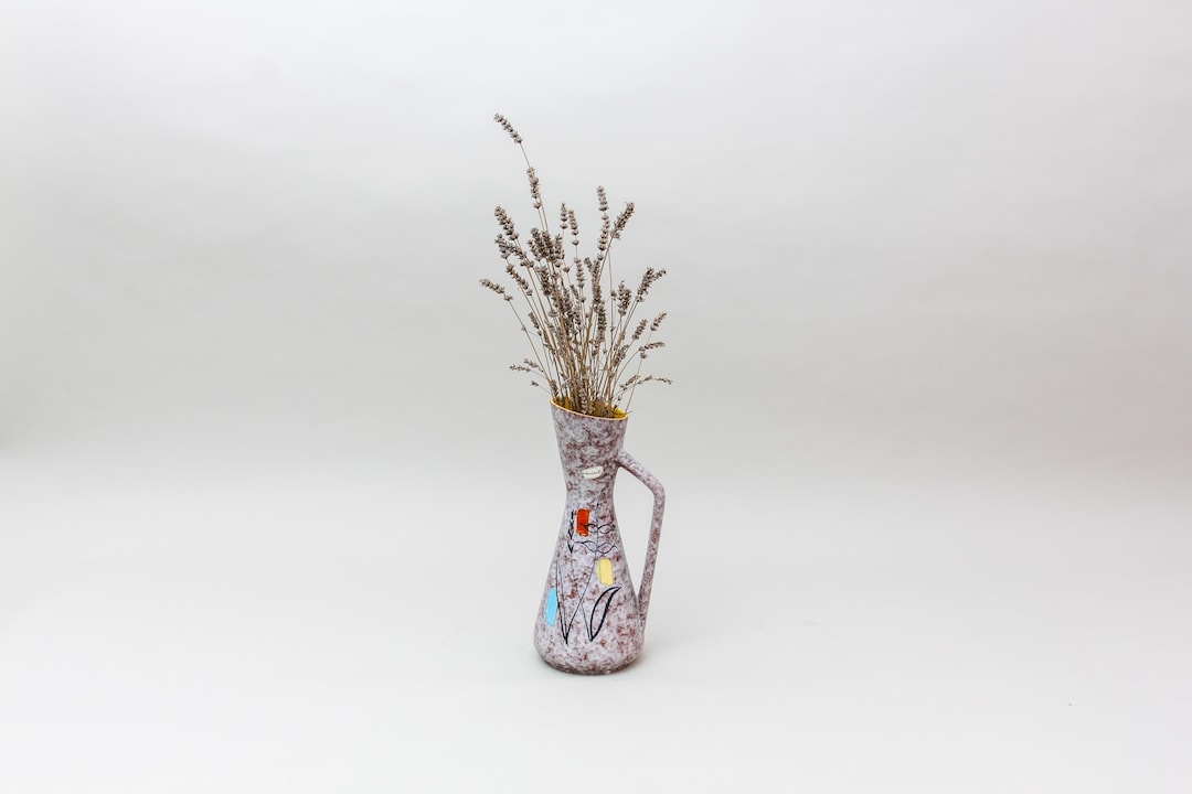 Scheurich Mid-century Vase: 1950s Rockabilly Ceramic Jug, Heinz