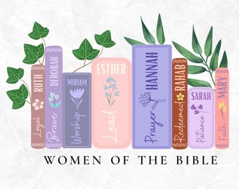 Women of The Bible Books Full Color PNG SVG,jesus sweatshirt,christian sweatshirt,christian hoodie,religious svg,christian design png,faith