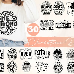 30 Christian Designs PNG SVG,Christian svg png,jesus svg,religious svg,bible verse shirt,christian sweatshirt,christian shirt,bible png