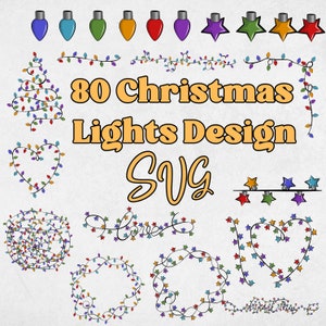 80 Christmas Lights Bundle SVG,xmas svg,christmas svg,christmas svg files,christmas svg bundle,svg christmas,svg christmas lights,svg bundle