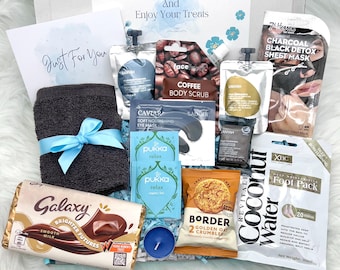 Pamper Gift Box For Him Birthday Relax Pamper Hamper Self Care Package Hug in a Box Pick Me Up Thinking of You Personalised Letterbox Gift