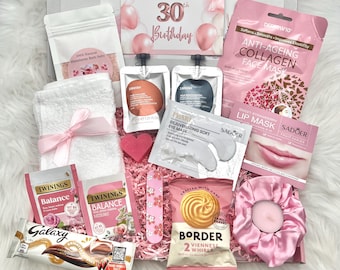 30th Birthday Gift for Her | Pamper Hamper Self Care Spa Box | Relaxing Wellness Gift Set | Best Friend Birthday Present | Hug in a Box