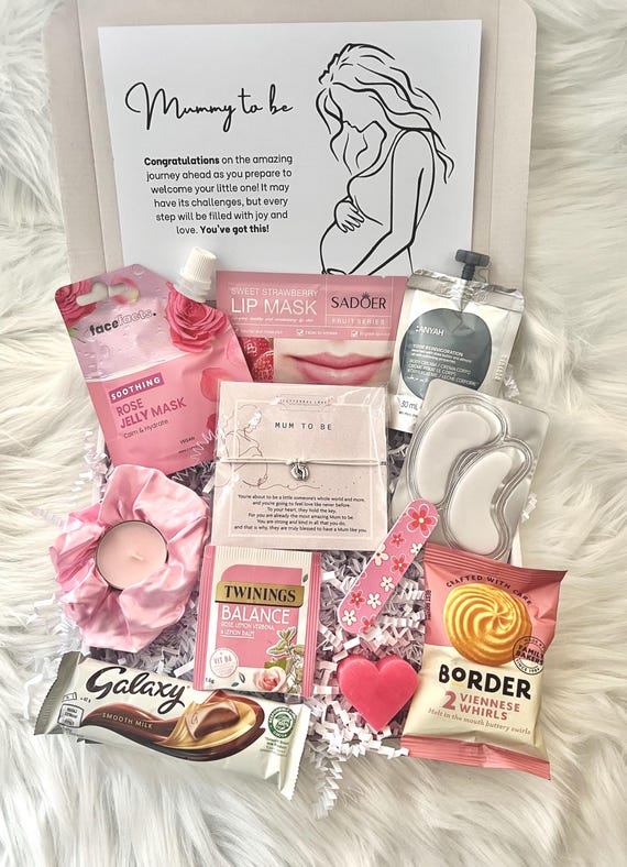 Pregnancy Spa Pamper Gift Box Mum to Be Gift Set Maternity New Mum Hamper Baby Shower Care Package Letterbox Treats for Her Mummy to Be