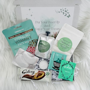 Regalo personalizado para profesores, caja de regalo de agradecimiento para mimar a los profesores, paquete de cuidado personal, juego de regalo para buzón "Pensando en ti, recógeme".