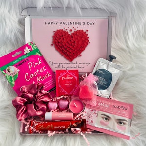 Valentines Hamper Valentines Gift for Her Letterbox Valentines Gift Galentines Gift For Girlfriend Wife Fiance Personalised Giftbox pamper