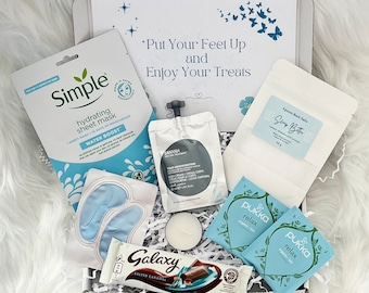 Pamper Gift Box For Her Birthday Relax Pamper Hamper Self Care Package Hug in a Box Pick Me Up Thinking of You Personalised Letterbox Gift