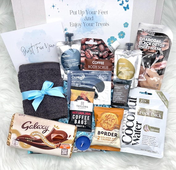 Mens Pamper Gift Box Birthday Box for Men Self Care Package for Him Fathers Day Pick Me Up Thinking of You Personalised Letterbox Gift