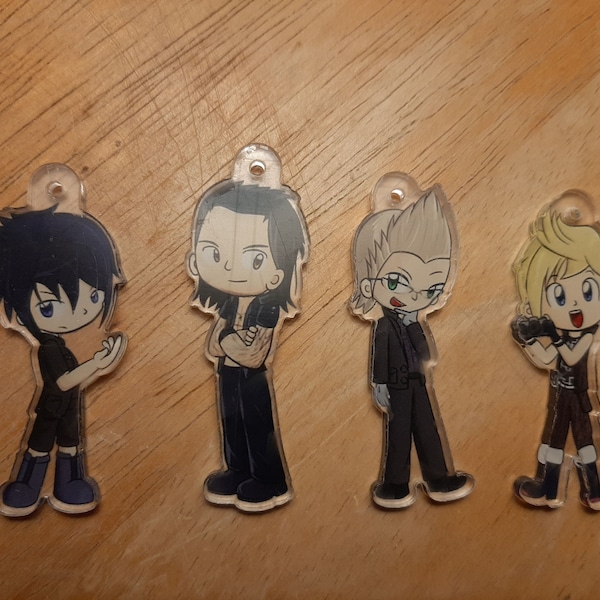 FFXV Chocobros keychains