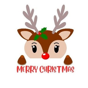 Merry Christmas- reindeer (girl)