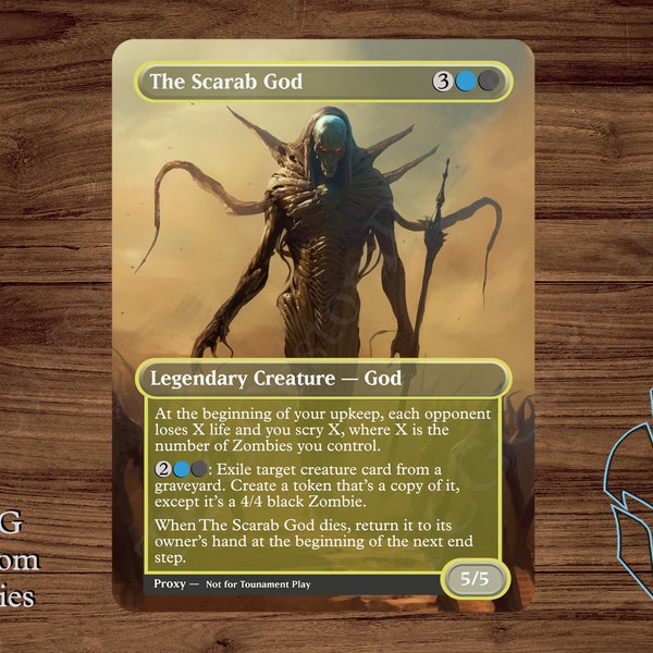 Der Skarabäus-Gott – Magic Playtest Proxy – Fullart