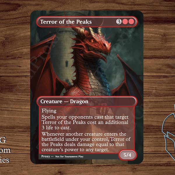 Terror of the Peaks - Magic Playtest Proxy - Fullart