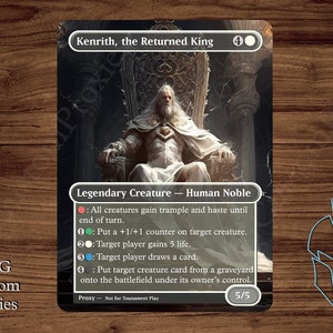Kenrith, il Re Ritornato - Magic Playtest Proxy - Fullart