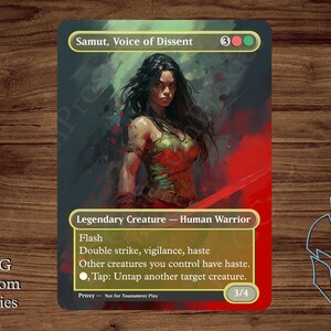 Samut, Voice of Dissent - Magic Playtest Proxy - Fullart