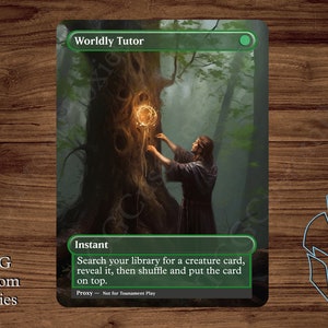 Worldly Tutor - Magic Playtest Proxy - Fullart