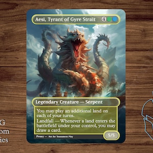 Aesi, Tyrant of Gyre Strait - Magic Playtest Proxy - Fullart