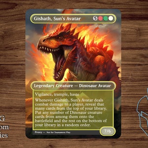 Gishath, Sun's Avatar - Magic Playtest Proxy - Fullart
