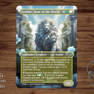 Arahbo, Roar of the World - Magic Playtest Proxy - Fullart