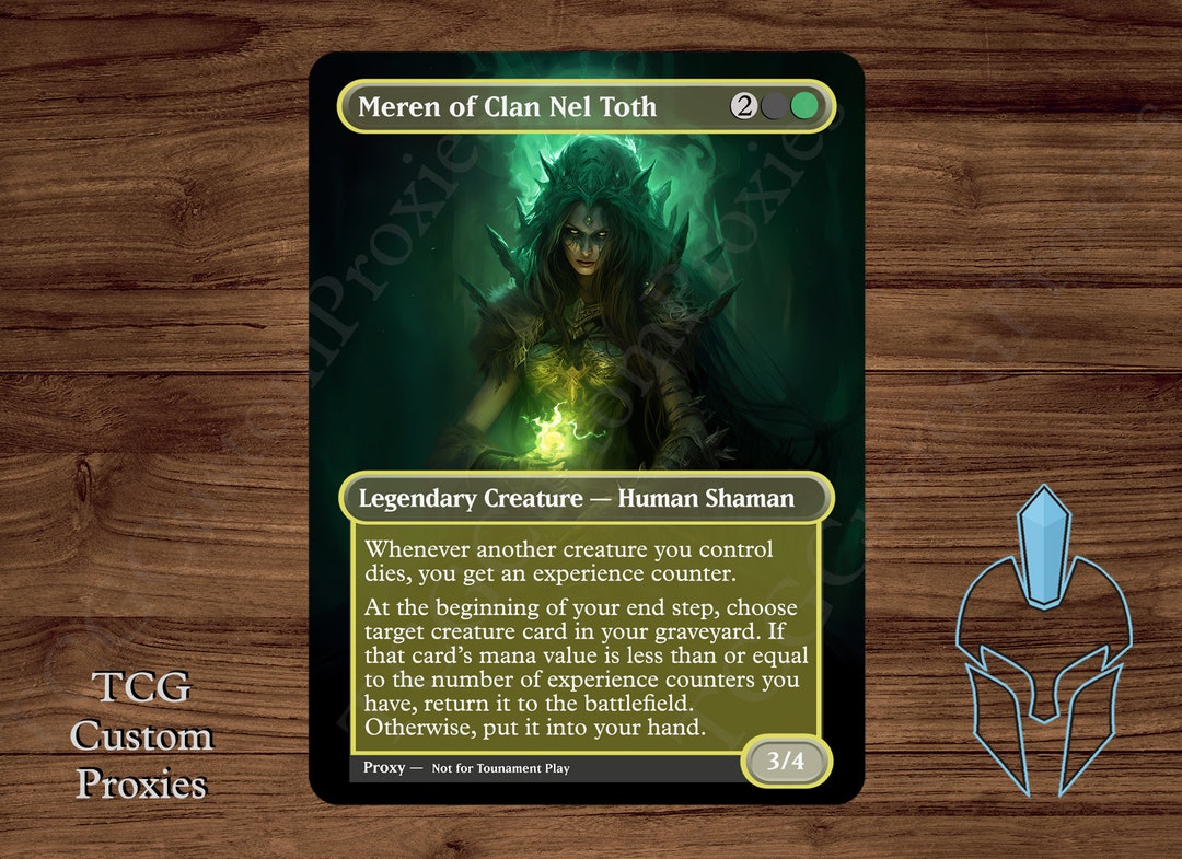Meren of Clan Nel Toth - Magic Playtest Proxy - Fullart - Etsy Meren of Clan Nel Toth - Magic Playtest Proxy - Fullart - Etsy