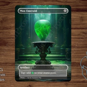 Mox Emerald - Magic Playtest Proxy - Fullart