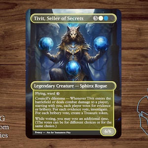 Tivit, Seller of Secrets - Magic Playtest Proxy - Fullart