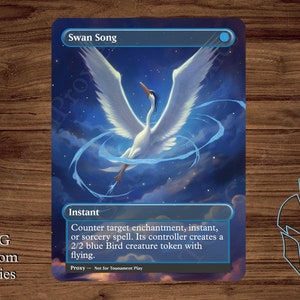 Swan Song - Magic Playtest Proxy - Fullart