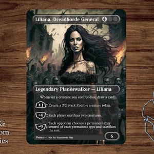 Liliana, Dreadhorde General - Magic Playtest Proxy - Fullart
