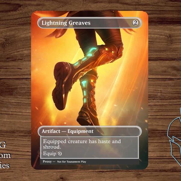 Lightning Greaves - Magic Playtest Proxy - Fullart