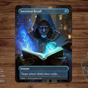 Ancestral Recall - Magic Playtest Proxy - Fullart