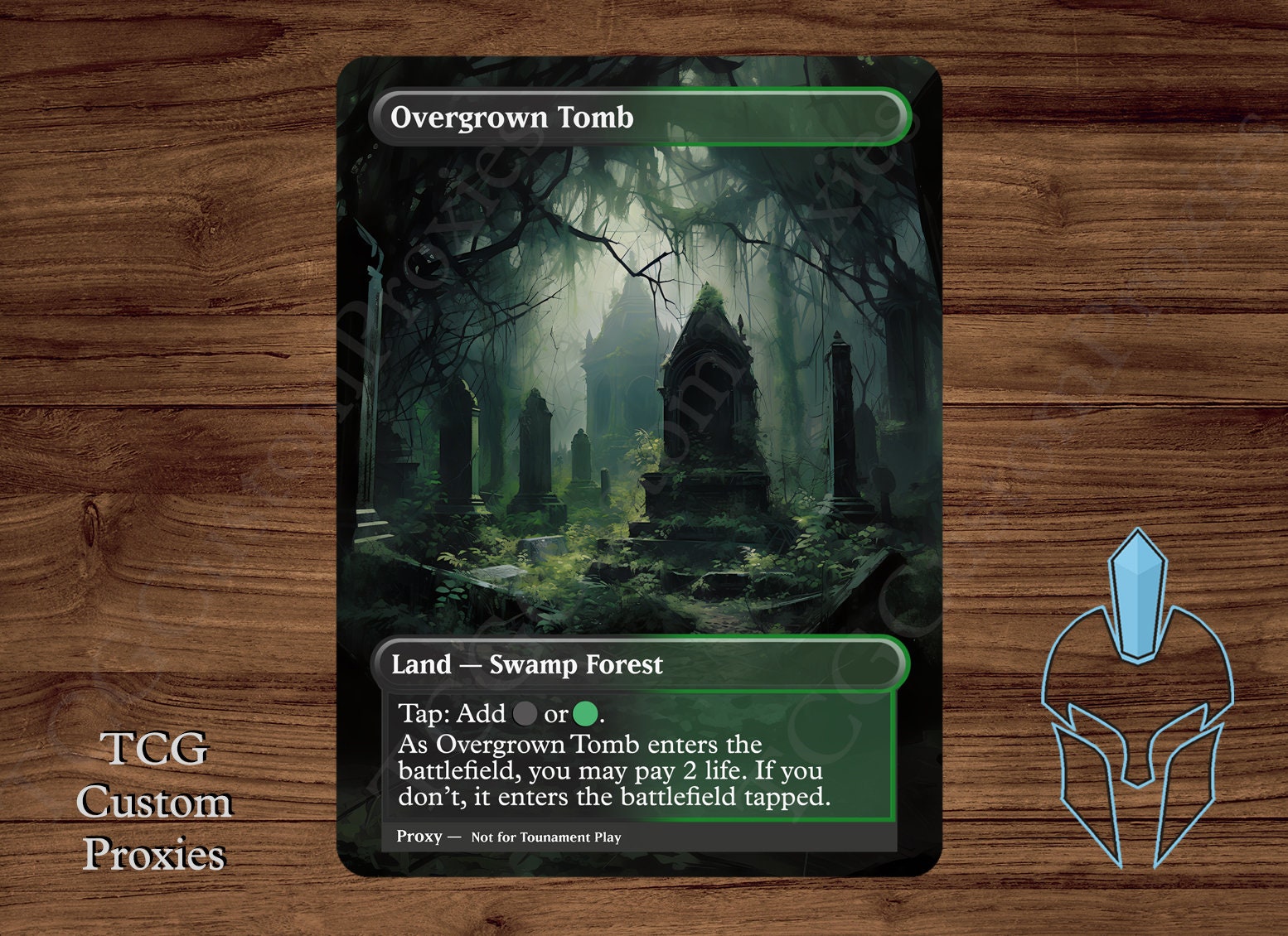 Tcg / Trading Card Game - Cool Pastel Tapped Land Tcg / Trading Card Game - Cool Pastel Tapped Land