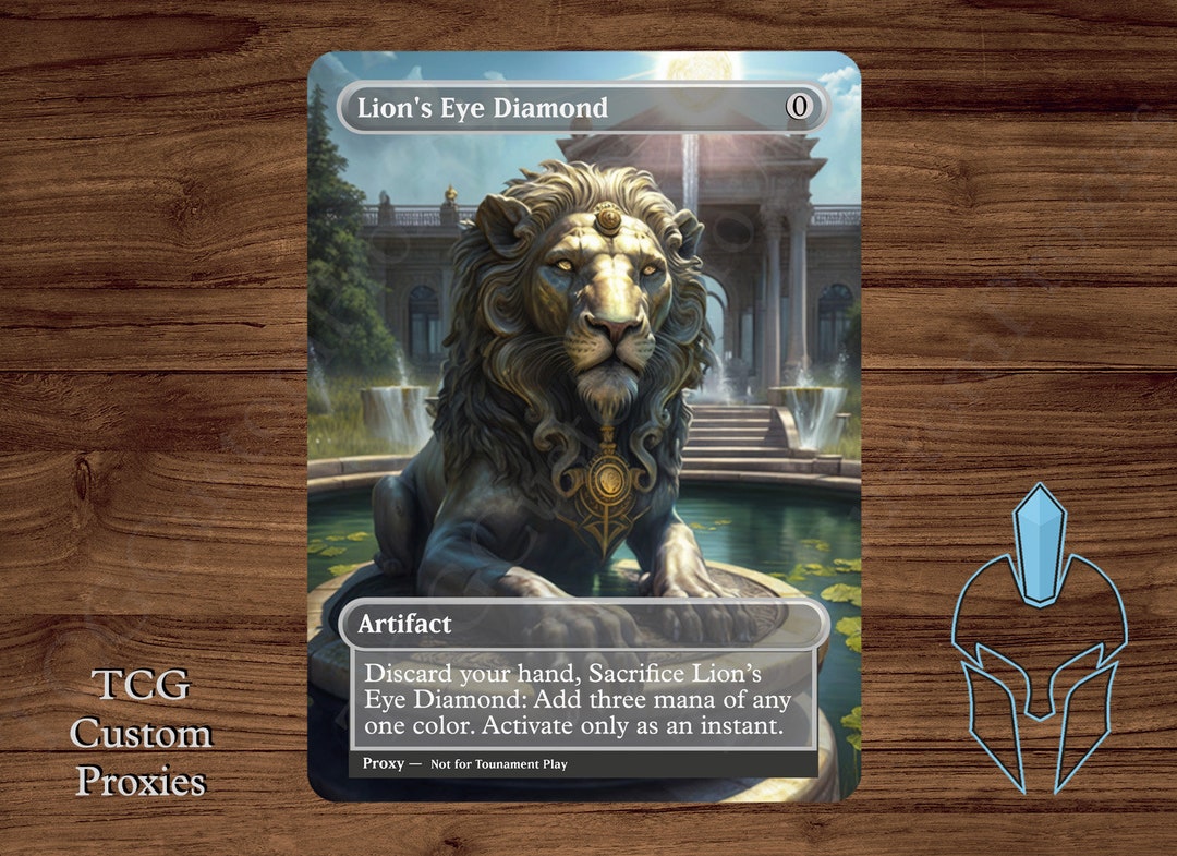 Lion’s Eye Diamond Magic Playtest Proxy Fullart - Etsy