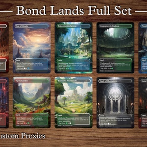 Bond Lands Full Set - Magic Playtest Proxy - Fullart