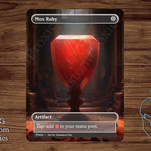 Mox Ruby - Magic Playtest Proxy - Fullart