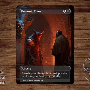 Demonic Tutor - Magische Playtest proxy - Fullart