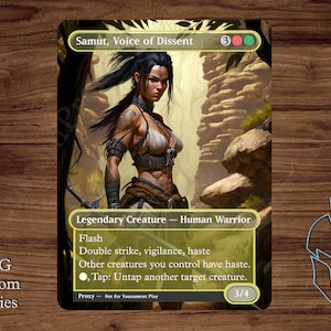 Samut, Voice of Dissent - Magic Playtest Proxy - Fullart