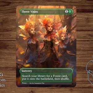 Trzy wizyty - Magic Playtest Proxy - Fullart