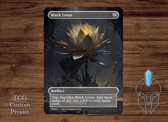 Black Lotus - Magic Playtest Proxy - Fullart - Etsy