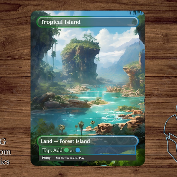 Tropical Island - Magic Playtest Proxy - Fullart