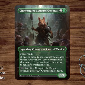 Chatterfang, Squirrel General - Magic Playtest Proxy - Fullart