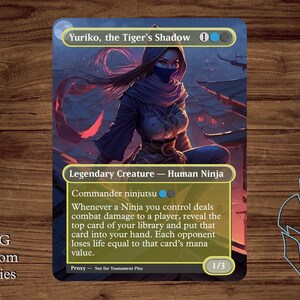 Yuriko, the Tiger's Shadow - Magic Playtest Proxy - Fullart