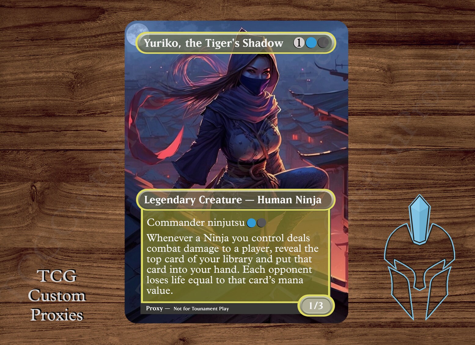 Yuriko the Tiger's Shadow Magic Playtest Proxy Etsy Canada