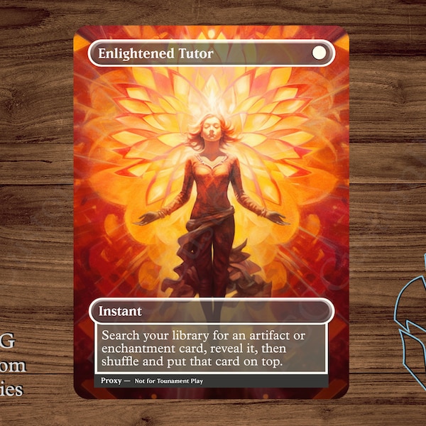 Enlightened Tutor - Magic Playtest Proxy - Fullart