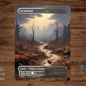Scrubland - Magic Playtest Proxy - Fullart