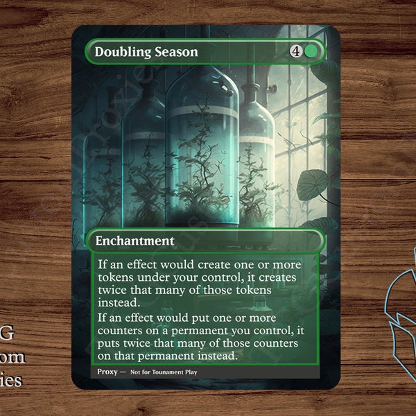 Mtg Proxy Doubling Season - Etsy