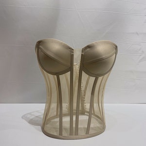 Transparentes Mesh-Corsett | Braut-Dessous Bustier Top Bild 4